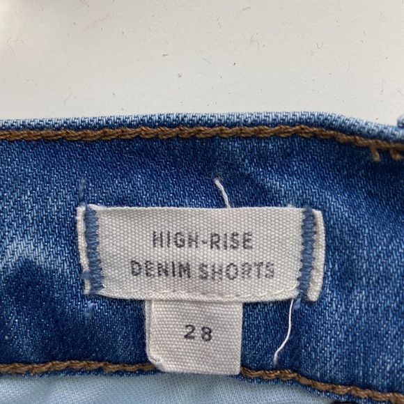 MADEWELL HIGH RISE DENIM SHORTS. PRE-OWNED. SIZE 28. - Picture 8 of 8